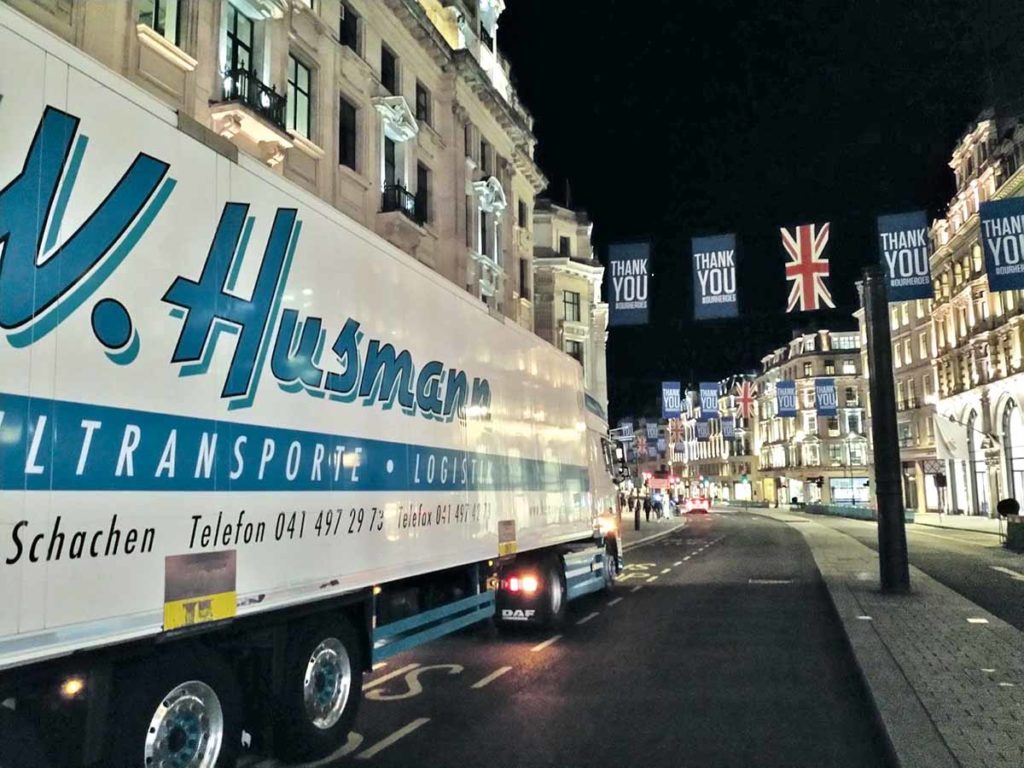 Citysendungen – Husmann Lastwagen in London